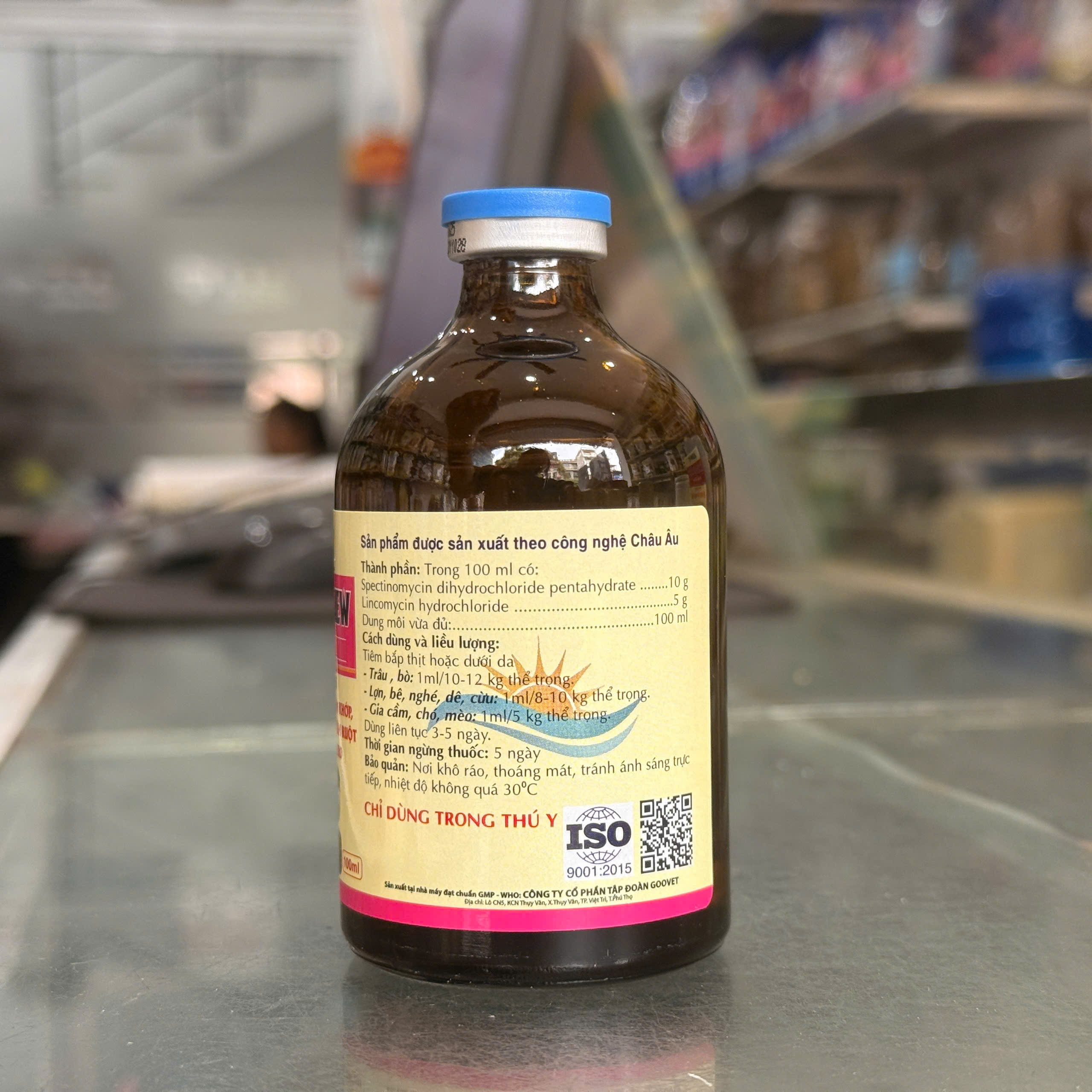 LINSPEC NEW Asunvet dung dịch tiêm đặc trị viêm phổi viêm khớp thối móng tiêu chảy CRD CCRD 100ml