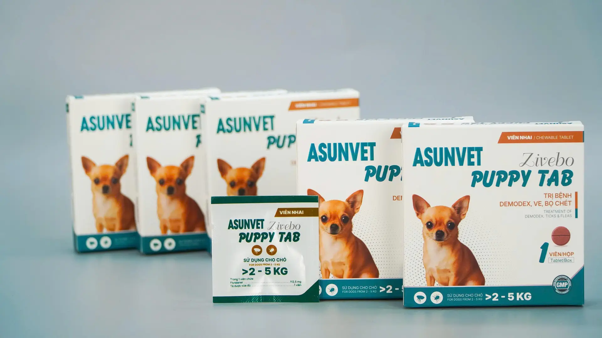 Viên nhai sạch ve ghẻ bọ cho chó ZIVEBO PUPPY TAB - ASUNVET Hộp 1 viên - Image 8
