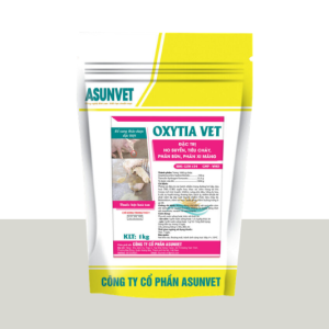OXYTIA VET Asunvet bột hòa tan đặc trị hô suyễn tiêu chảy phân bùn phân xi măng 1kg