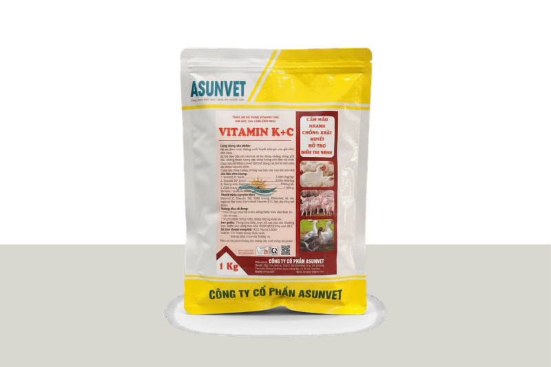 VITAMIN K C Asunvet bột hòa tan cầm máu nhanh chống xuất huyết hỗ trợ điều trị 1kg