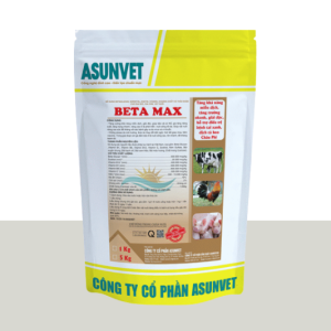 BETA MAX Asunvet bột hòa tan tăng khả năng miễn dịch tăng trưởng nhanh giải độc hỗ trợ điều trị bệnh tai xanh dịch tả heo châu Phi 1kg