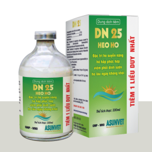 DN 25 HEO HO Asunvet dung dịch tiêm đặc trị ho suyễn nặng viêm phổi dính sườn 100ml