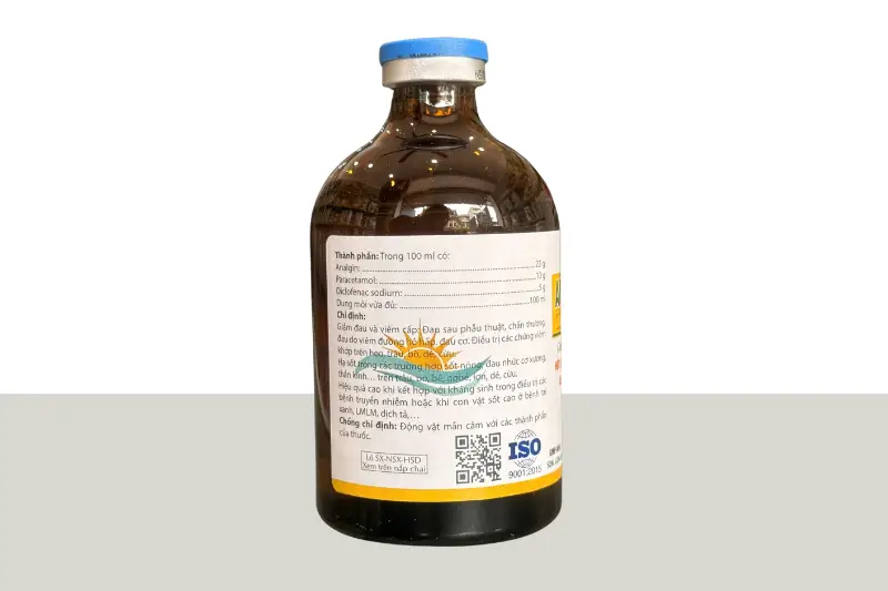 ANTIPAIN Asunvet dung dịch tiêm giảm đau hạ sốt kháng viêm cho vật nuôi