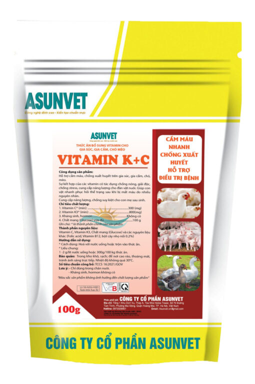 VITAMIN K C Asunvet bột hòa tan cầm máu nhanh chống xuất huyết hỗ trợ điều trị 1kg - Image 6
