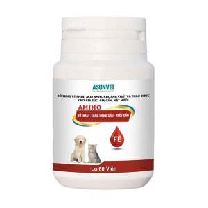 AMINO  Asunvet – Bổ sung dưỡng chất hỗ trợ tạo máu, tăng cường thể trạng cho chó mèo