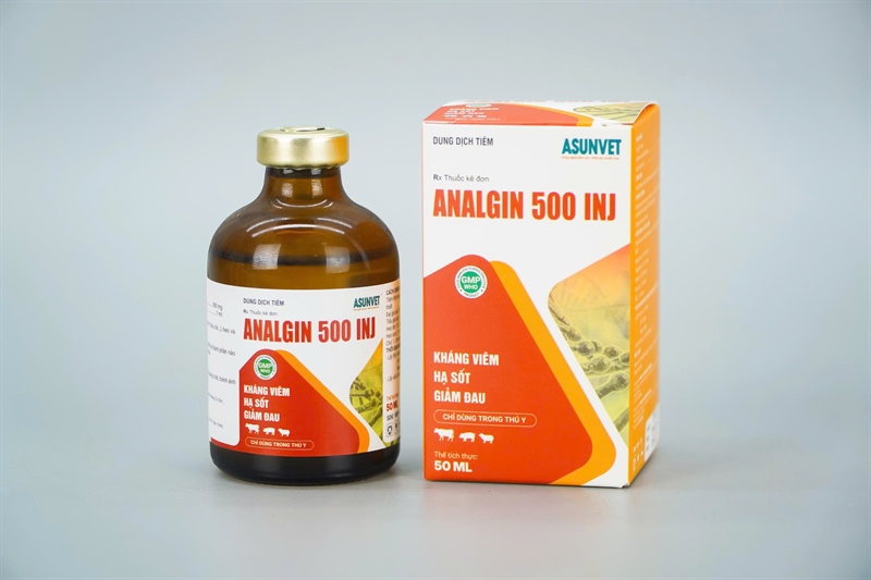 ANALGIN 500 INJ Asunvet – Hỗ trợ hạ sốt, giảm đau, giảm viêm cho gia súc, heo và chó - Image 6
