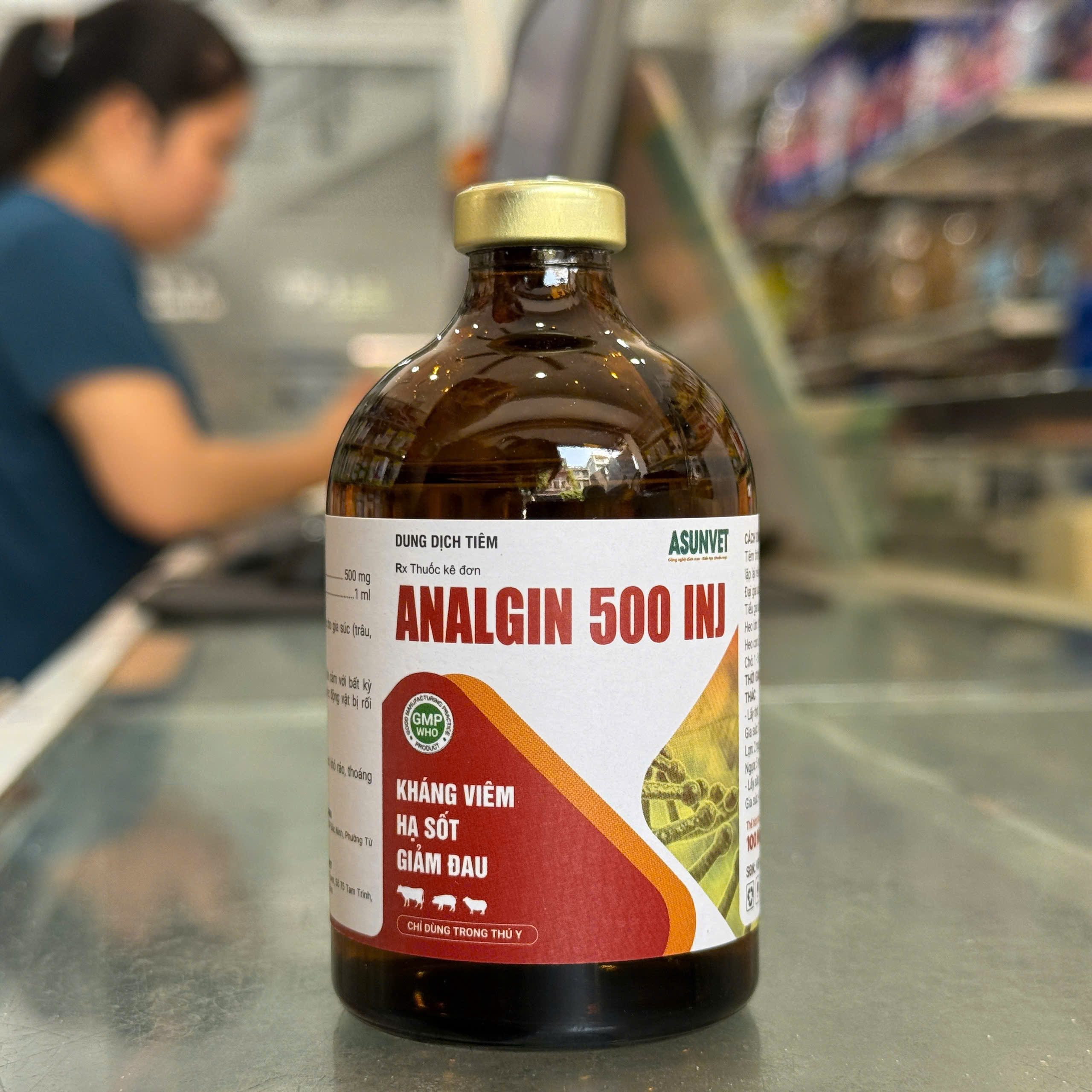 ANALGIN 500 INJ Asunvet – Hỗ trợ hạ sốt, giảm đau, giảm viêm cho gia súc, heo và chó - Image 3