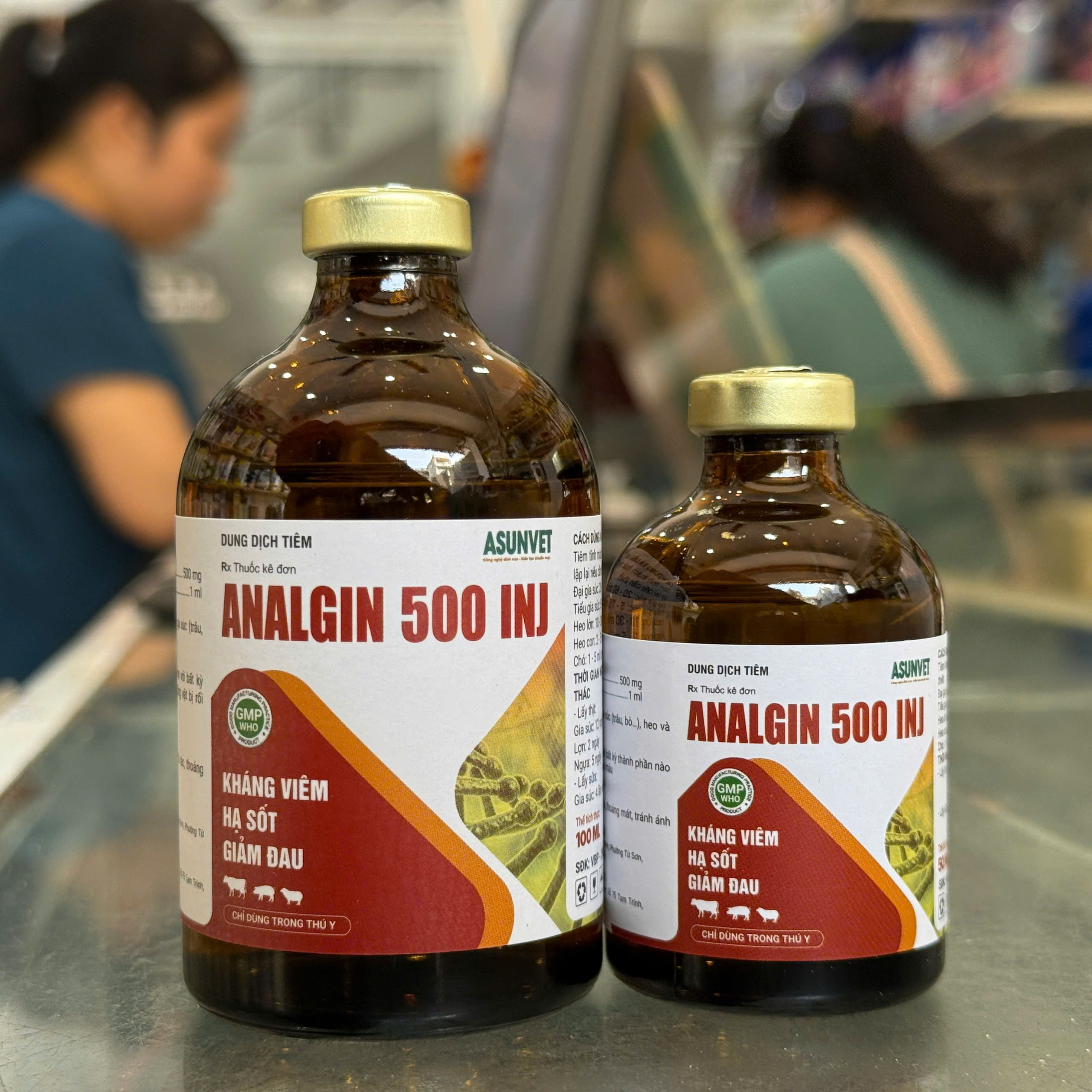 ANALGIN 500 INJ Asunvet – Hỗ trợ hạ sốt, giảm đau, giảm viêm cho gia súc, heo và chó - Image 2