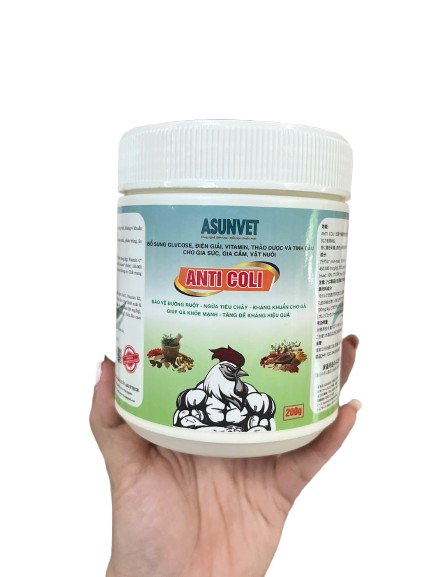 Anti Coli ASUNVET - Bổ sung dinh dưỡng, hỗ trợ đường ruột và tăng đề kháng cho gia súc, gia cầm