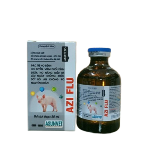 AZI FLU MAX PLUS Asunvet – Hỗ trợ hô hấp, giảm ho và cải thiện thể trạng cho vật nuôi