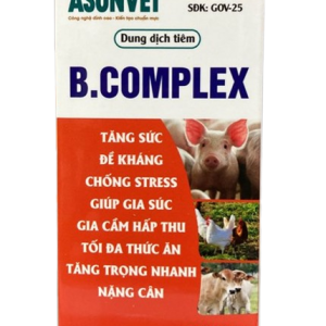 B.COMPLEX Asunvet – Bổ sung vitamin nhóm B, hỗ trợ tăng sức đề kháng cho vật nuôi