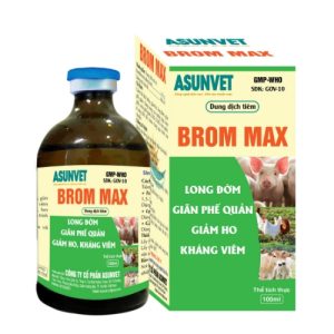 BROM MAX Asunvet – Hỗ trợ hô hấp, giảm dịch nhầy và cải thiện đường thở cho vật nuôi