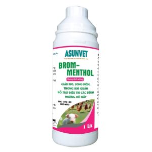 BROM MENTHOL Asunvet – Hỗ trợ hô hấp, giảm dịch nhầy và cải thiện đường thở cho vật nuôi