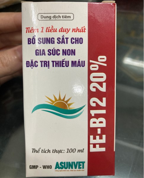 Fe-B12 20% Asunvet – Bổ sung sắt và vitamin B12, hỗ trợ tạo máu cho vật nuôi - Image 3