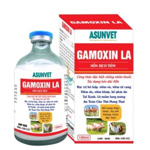 GAMOXIN LA Asunvet – Kháng sinh thú y hỗ trợ kiểm soát vi khuẩn cho vật nuôi