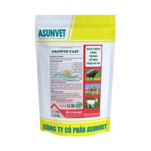 GROWTH FAST Asunvet – Bổ sung dinh dưỡng hỗ trợ tăng thể trạng cho trâu, bò, dê