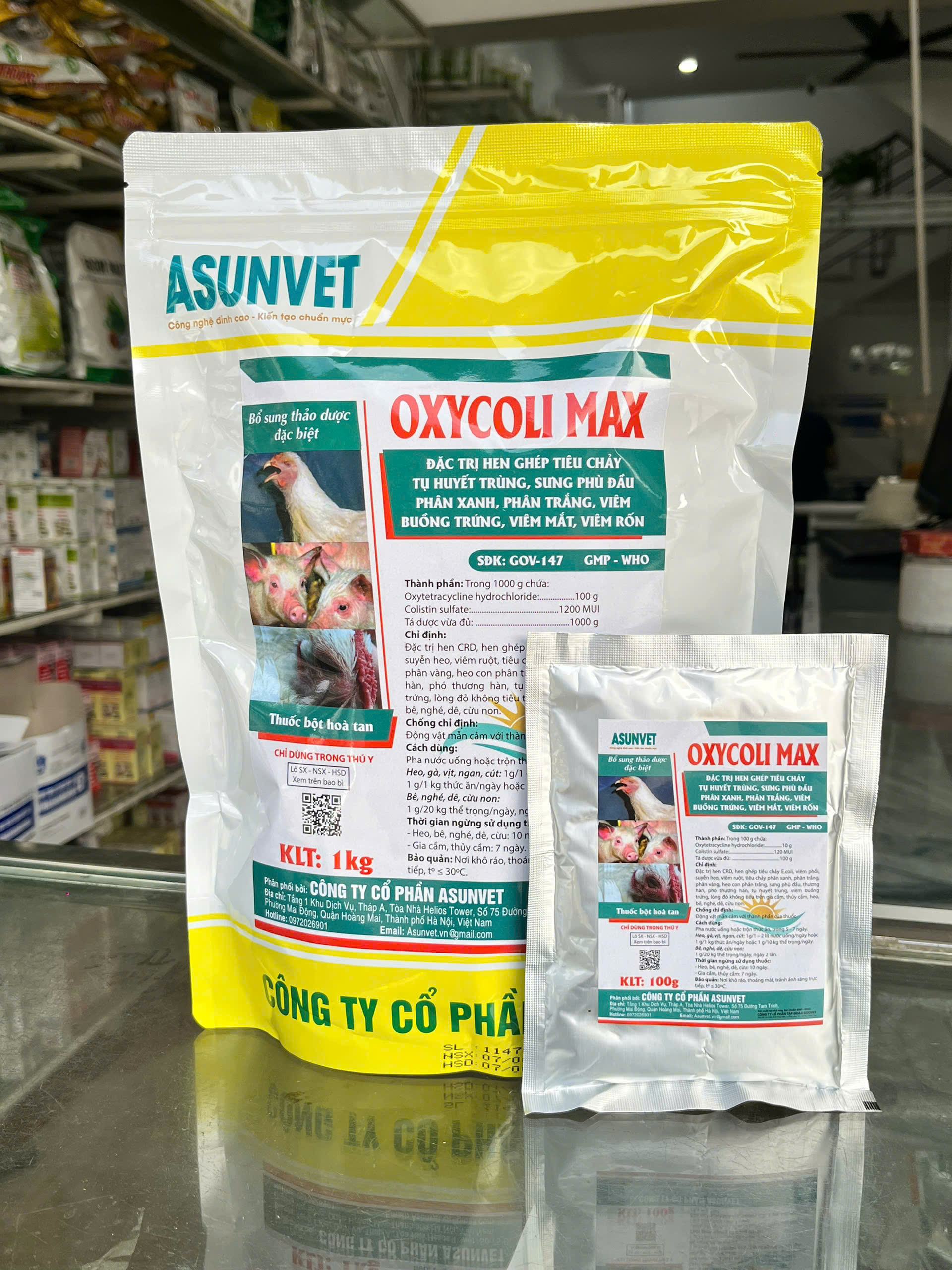 OXYCOLIMAX Asunvet – Kháng sinh thú y hỗ trợ kiểm soát vi khuẩn, cải thiện tiêu hóa cho vật nuôi - Image 7