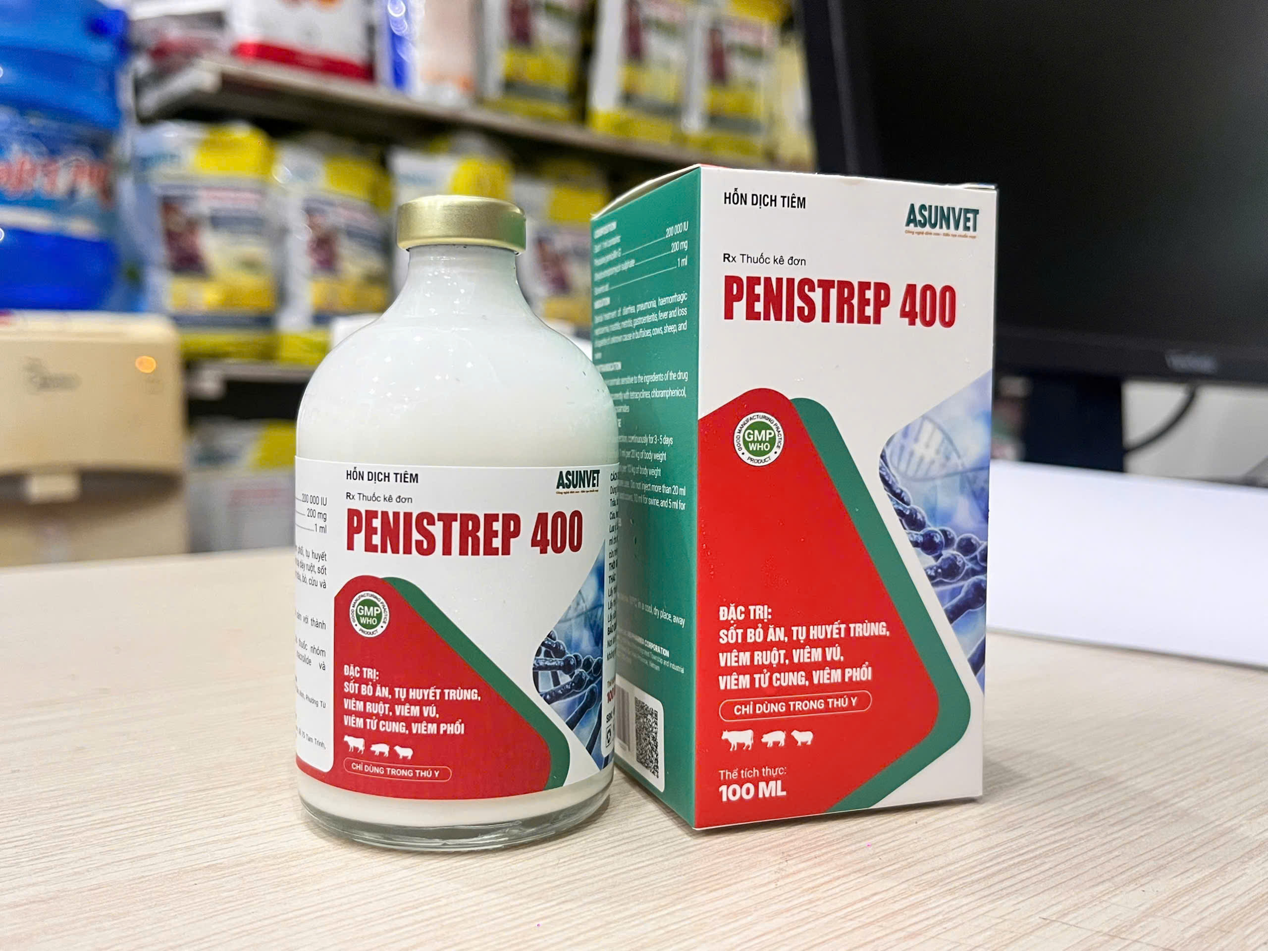 PENISTREP 400 Asunvet – Kháng sinh thú y hỗ trợ kiểm soát vi khuẩn cho vật nuôi - Image 4