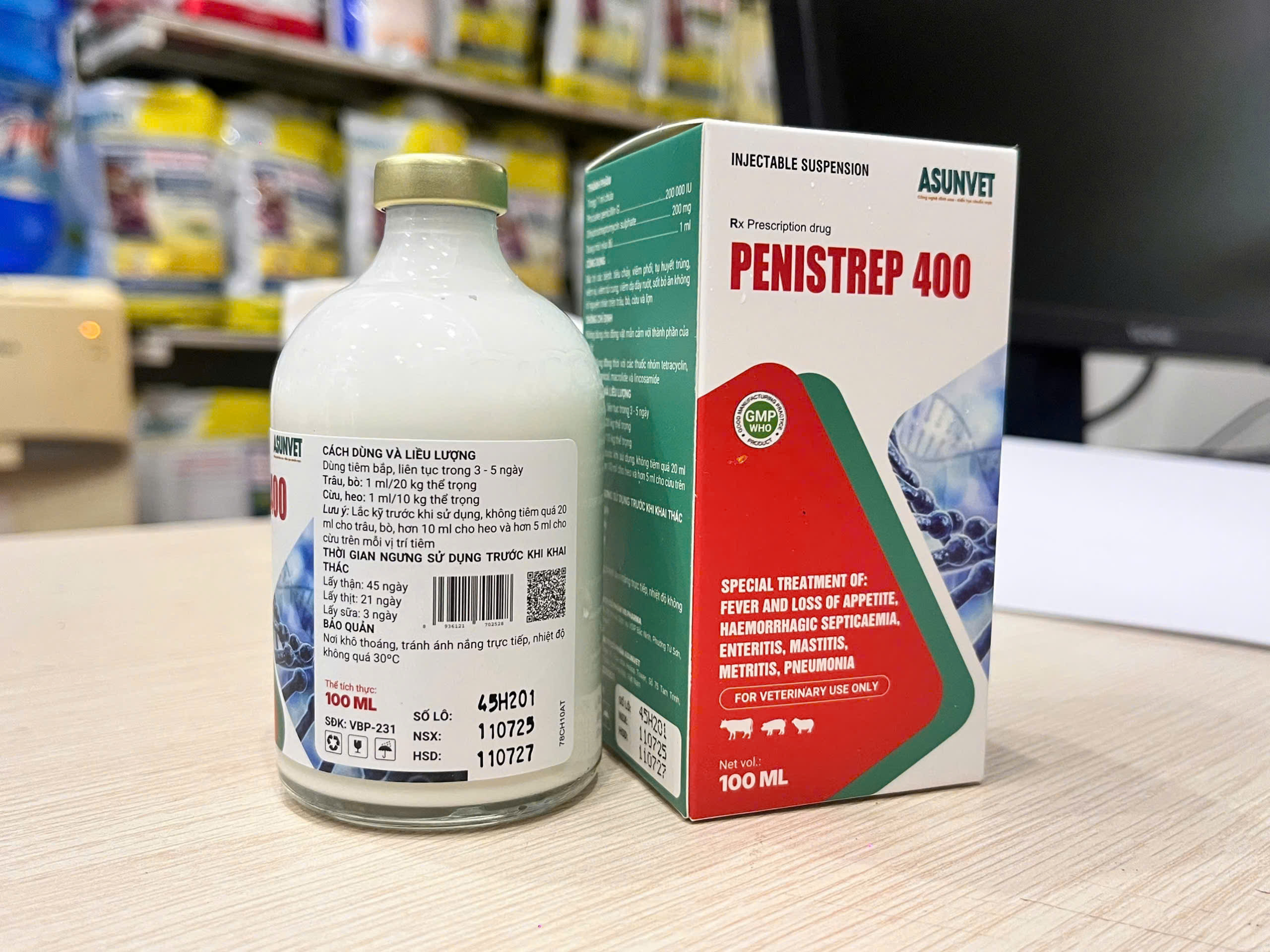 PENISTREP 400 Asunvet – Kháng sinh thú y hỗ trợ kiểm soát vi khuẩn cho vật nuôi - Image 6