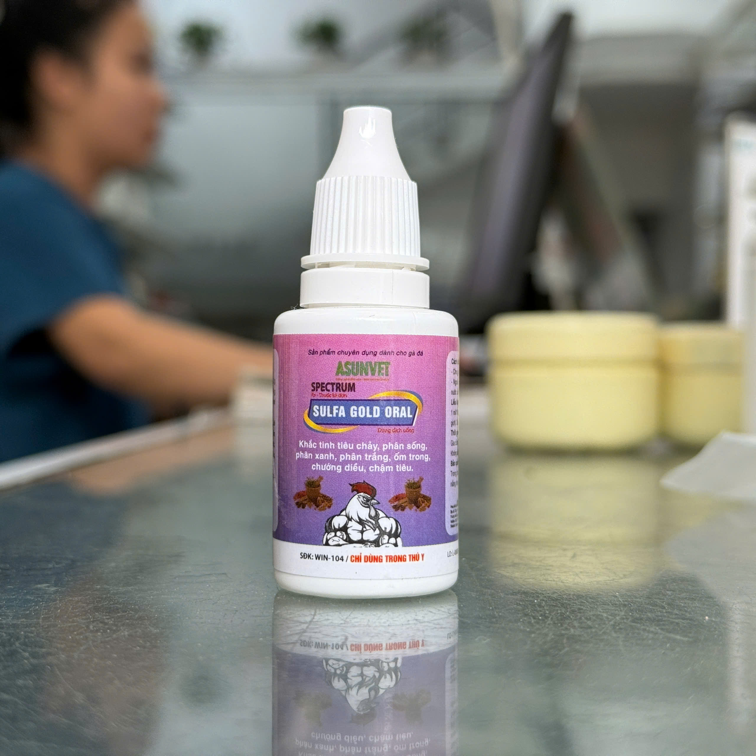 SULFA GOLD ORAL TÍM Asunvet – Hỗ trợ kiểm soát vi khuẩn, cải thiện tiêu hóa cho gà - Image 7