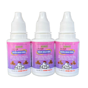 SULFA GOLD ORAL TÍM Asunvet – Hỗ trợ kiểm soát vi khuẩn, cải thiện tiêu hóa cho gà